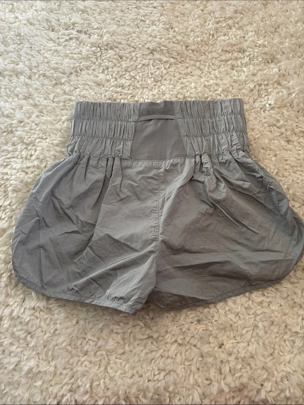 FP Movement by Free People Smocked Waist Light Gray Athletic Shorts - Picture 5 of 5